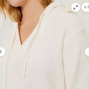 LOFT White V-Neck Sweater